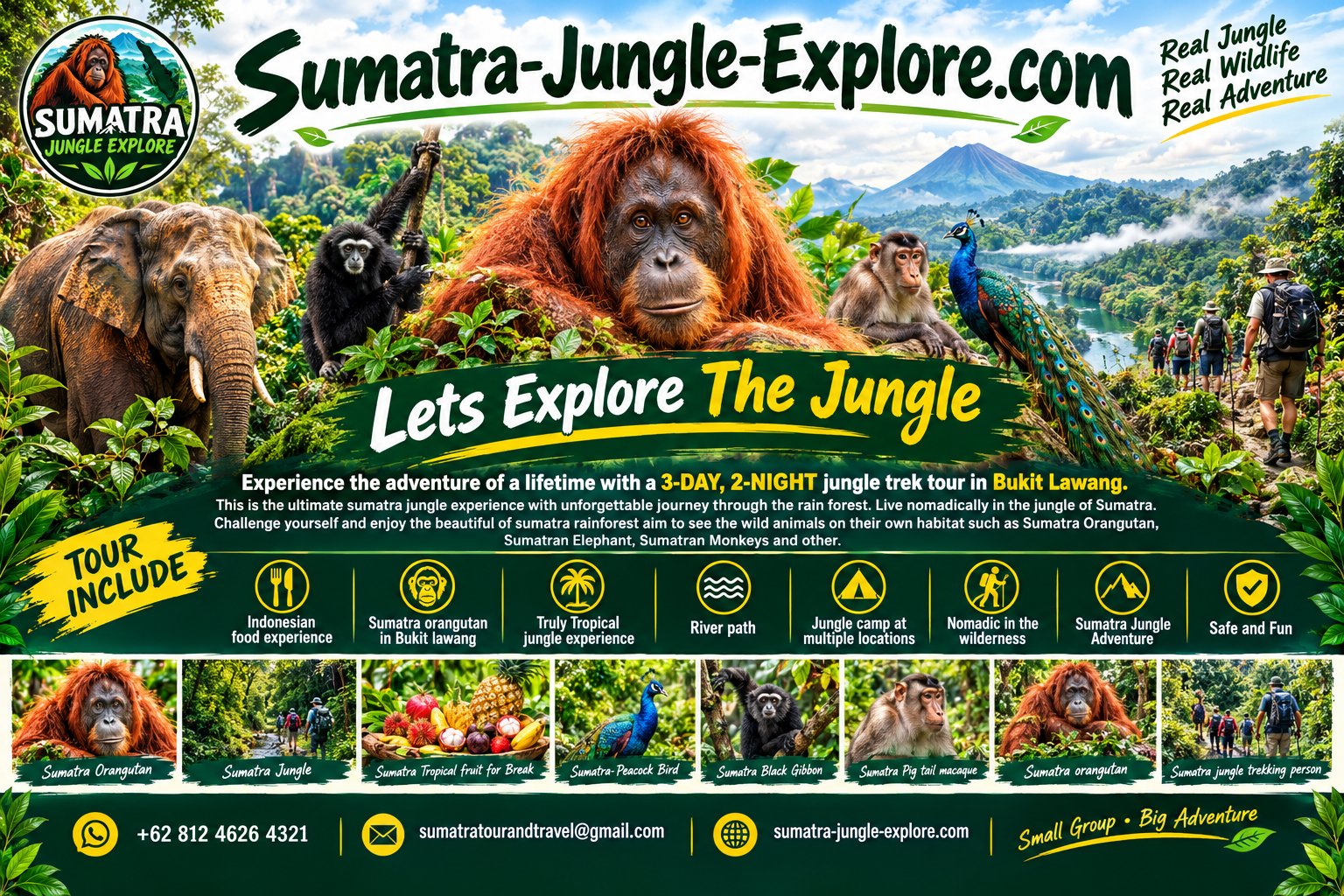 3D2N Jungle trekking poster