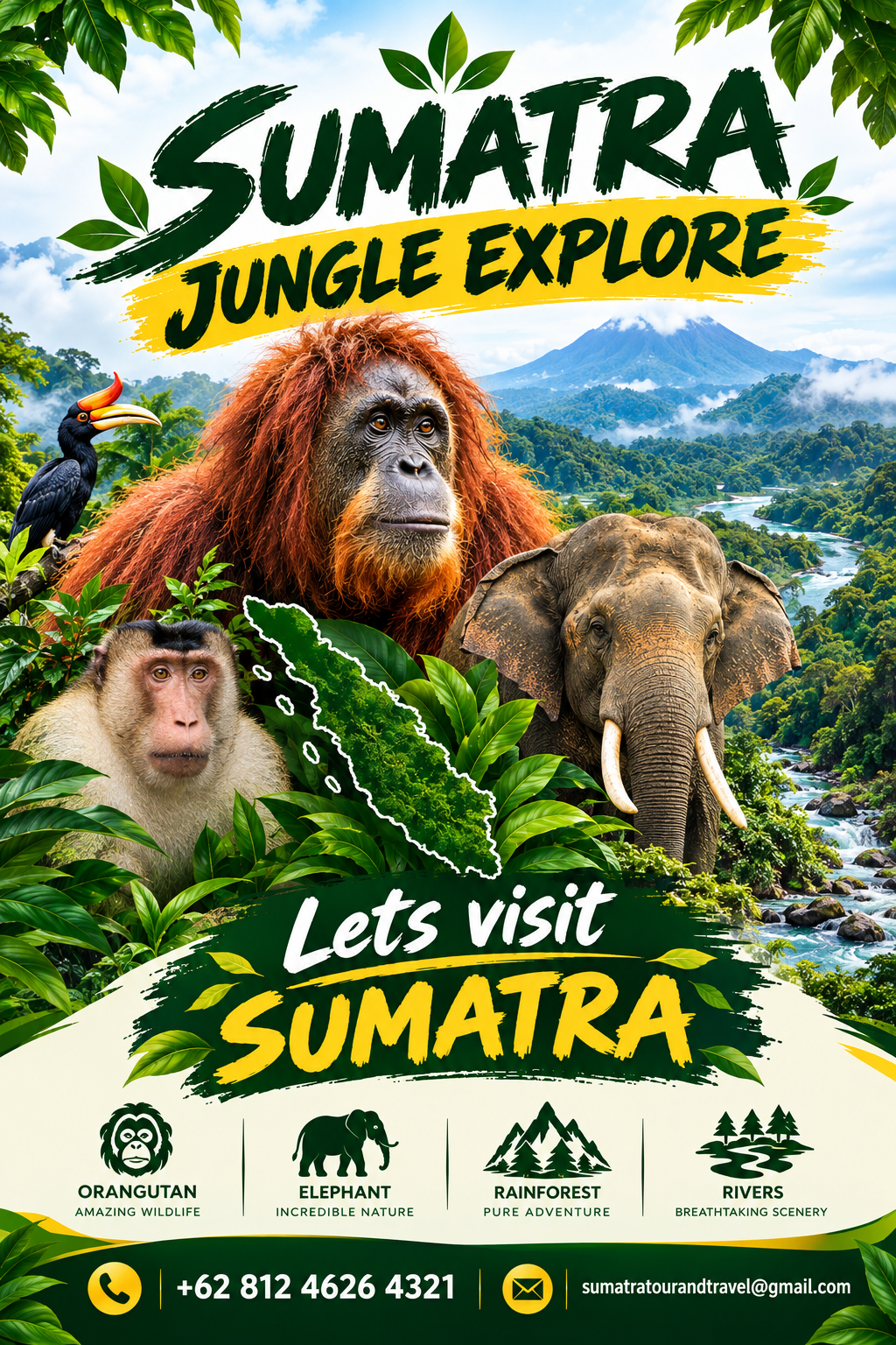 Sumatra Jungle Adventure Poster
